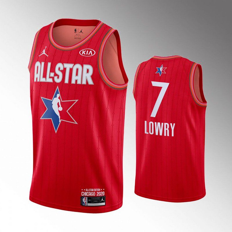 Men Toronto Raptors #7 Lowry Red 2020 All Star NBA Jerseys->dallas mavericks->NBA Jersey